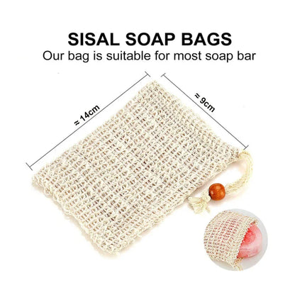 Natural Cotton Linen Soap Bags
