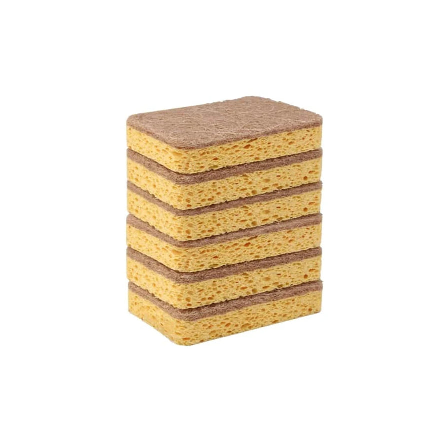 Biodegradable Cellulose & Coconut Scrubbing Sponges