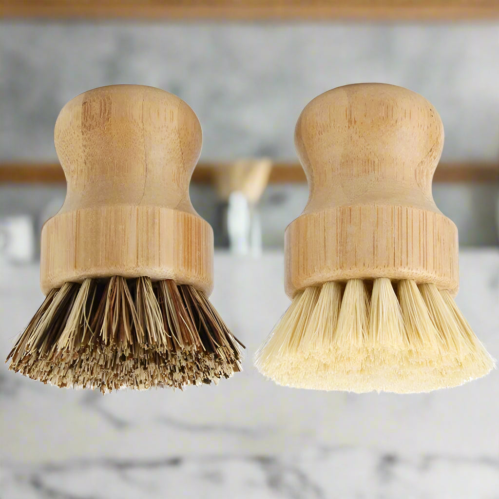 Leeseph Bamboo Dish Scrub Brushes