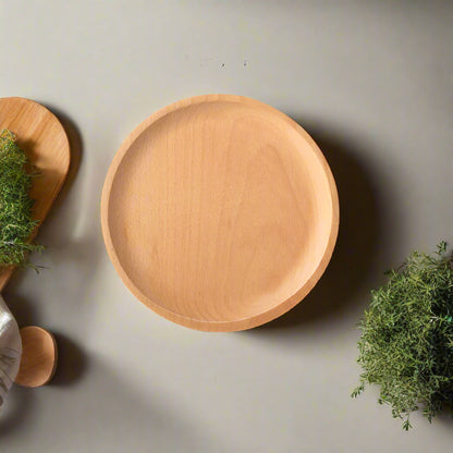 Wood Beech Oval & Rectangular Serving Plates