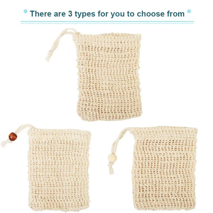 Natural Cotton Linen Soap Bags