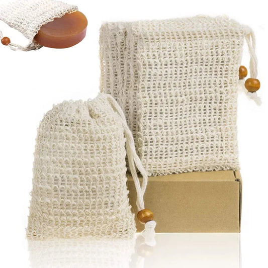 Natural Cotton Linen Soap Bags