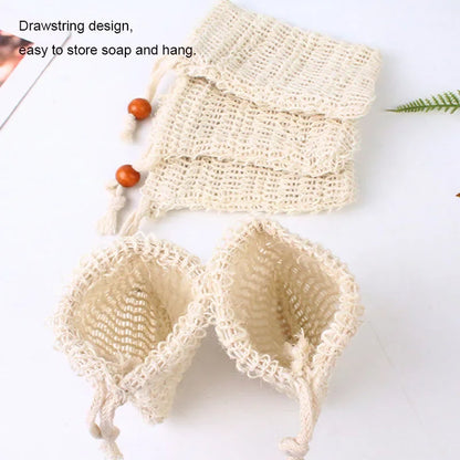 Natural Cotton Linen Soap Bags