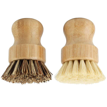 Leeseph Bamboo Dish Scrub Brushes